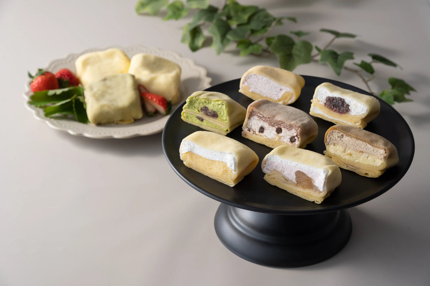 【送料無料】7種の手包みもちっとクレープ　10個入り　冷凍　03188