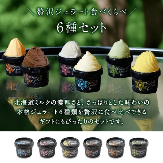 アイス詰め合わせ　雪ジェラート　6種セット　冷凍